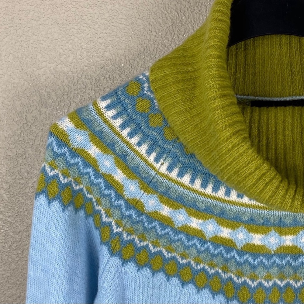 Cynthia Rowley green blue sweater - Picture 3 of 11